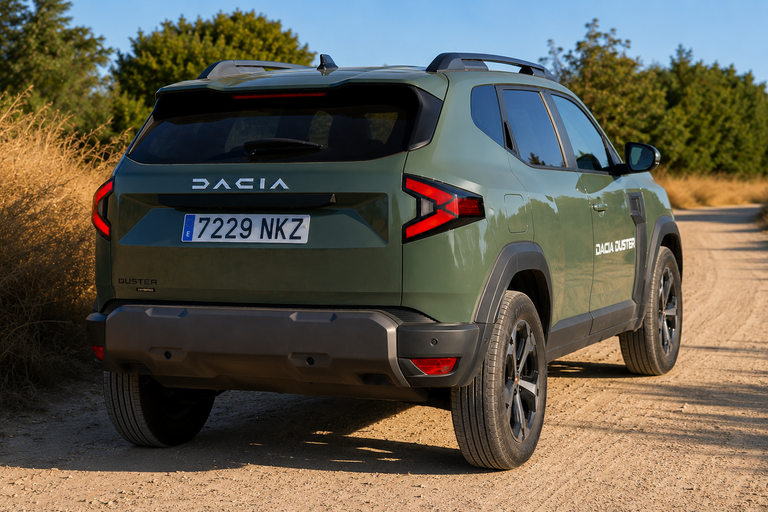 Parte trasera del Dacia Duster Hybrid 155 Journey